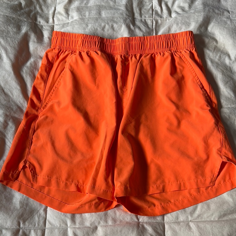 Mier Orange Athletic Shorts Small